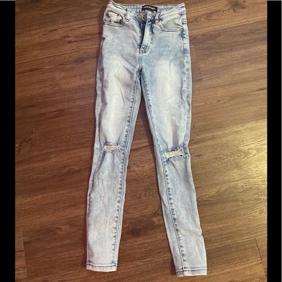 Neon Blonde skinny jeans. Size 24 - Picture 1 of 3